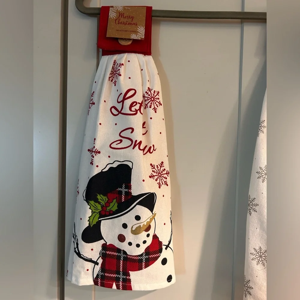 Let it Snow Christmas Kitchen Towel